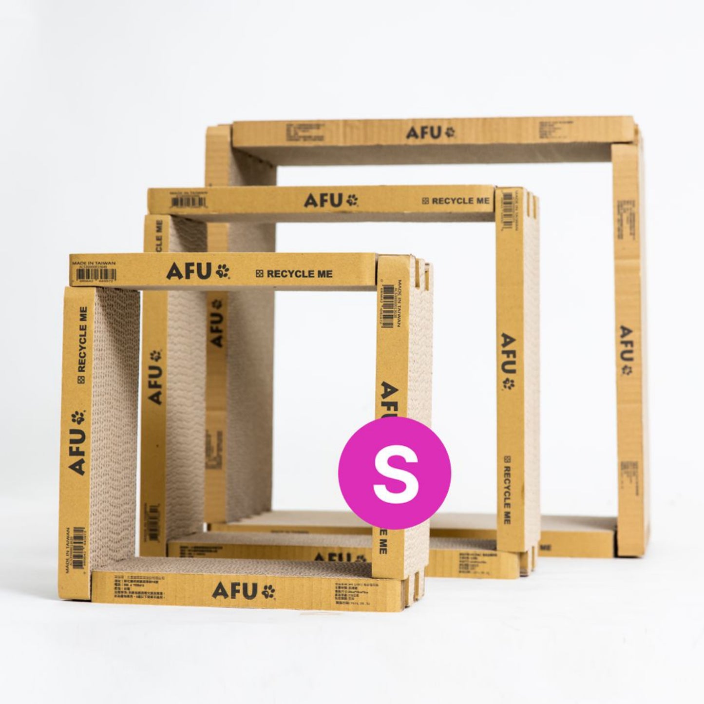 AFU JAPAN DIY 猫爪とぎ板(S サイズ × 4 枚)