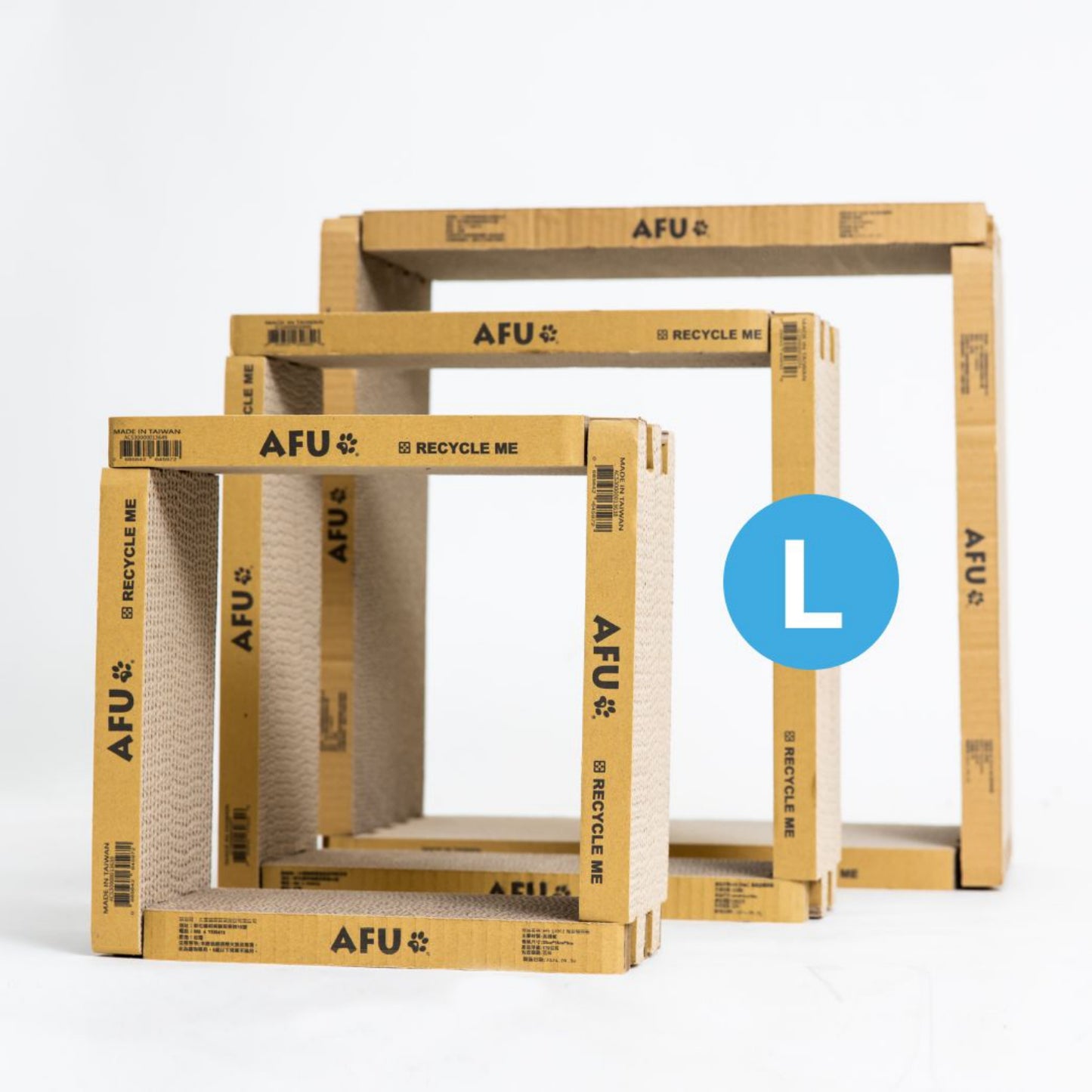 AFU JAPAN DIY 猫爪とぎ板(L サイズ×4 枚)
