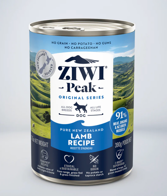 ZIWI　ウェットドッグフード ラム　390g