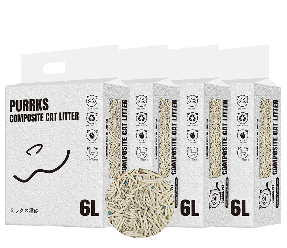 Purrksミックス猫砂（４袋）定期購入